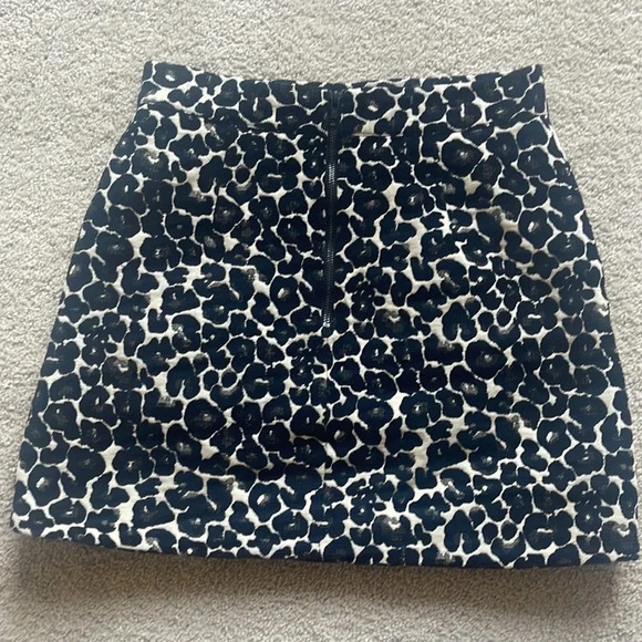 Topshop leopard print lined skirt size 6 - Picture 2 of 5